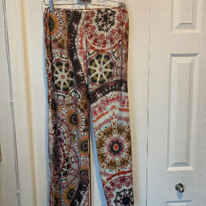 Stark silk tye dye pants